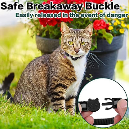 AirTag-compatible Cat Collar (Adjustable with Breakaway feature)