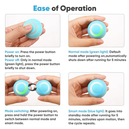 Interactive Rolling Ball, Rechargeable with LED Light