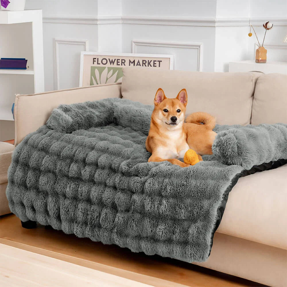 Fluffy Calming Dog Bed/Sofa Protector