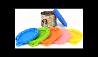 6-Pack Silicone Pet Food Can Lids (Universal Fit)