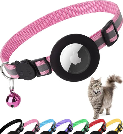 AirTag-compatible Cat Collar (Adjustable with Breakaway feature)