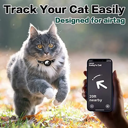 AirTag-compatible Cat Collar (Adjustable with Breakaway feature)