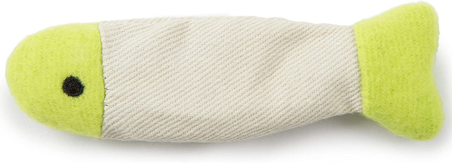 Fish Flop Crinkle Catnip Toys - Multi Color, 3 Count