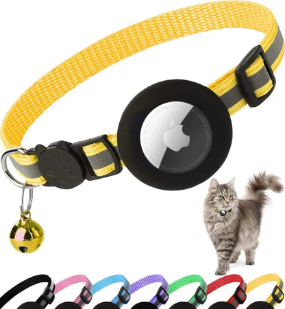AirTag-compatible Cat Collar (Adjustable with Breakaway feature)