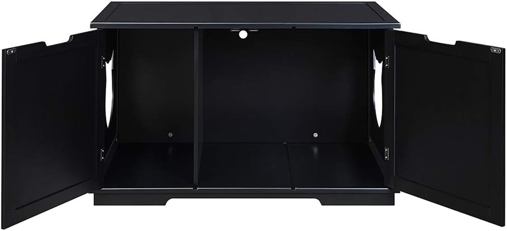 X-Large Designer Bench/Cat Litter Box Enclosure (Black)